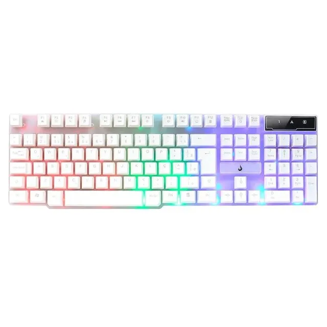 Teclado Gamer Rise Mode G1 Full, USB, Branco , Novo, Lacrado