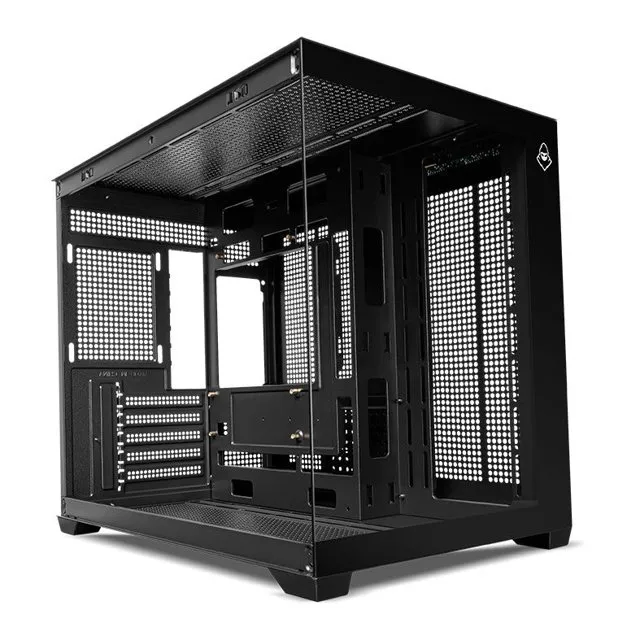 Gabinete Mancer CV450, Mini-Tower, Lateral de Vidro, Preto,  Sem fans/Coolers, Novo, Lacrado
