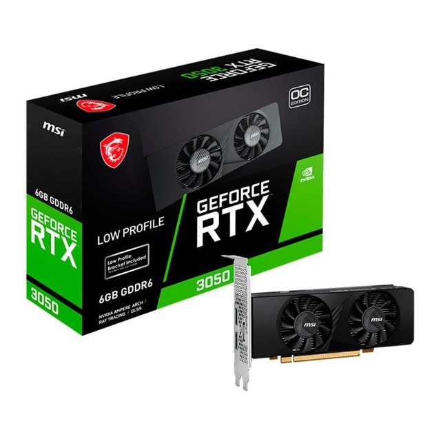 Placa De Vídeo Msi Geforce Rtx 3050 Low Profile 6 GB,  GDDR6, Nova, Lacrada